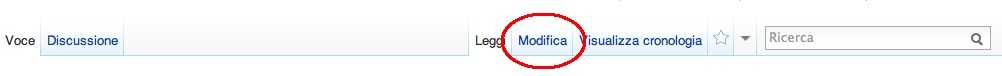 Eccola lì: la linguetta "modifica". Cliccatela spesso e volentieri!