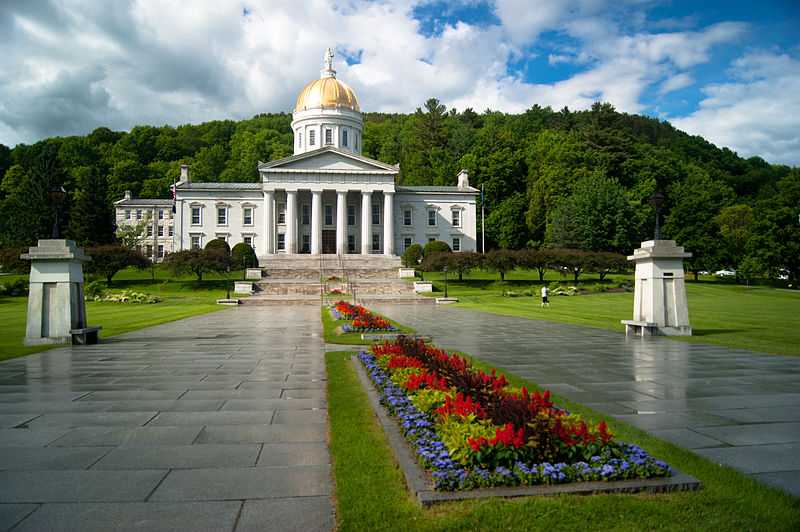 Vermont State House a Montpelier, Vermont. CC-BY-SA  Jonathanking