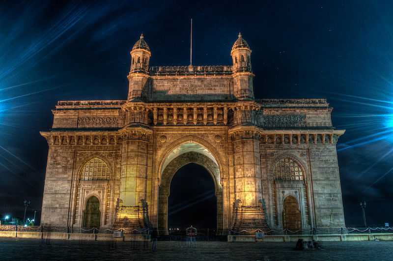 5° posto: Porta dell'India illuminata, Mumbai. CC-BY-SA Vijay Sharma  