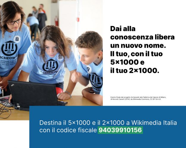 come donare 2x1000 wikimedia