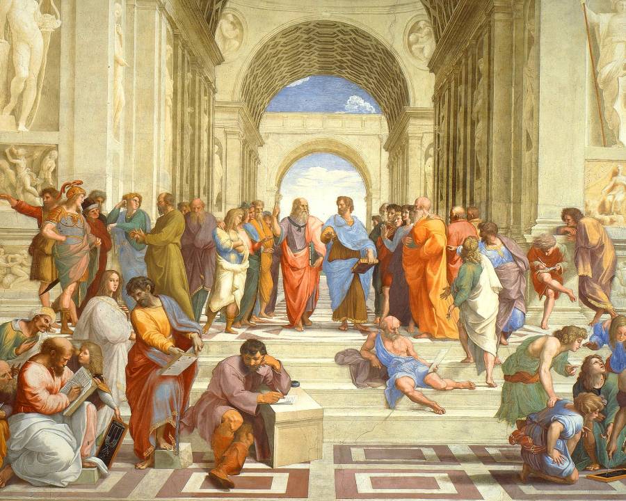 la scuola di atene molti autori presenti in wikiquote